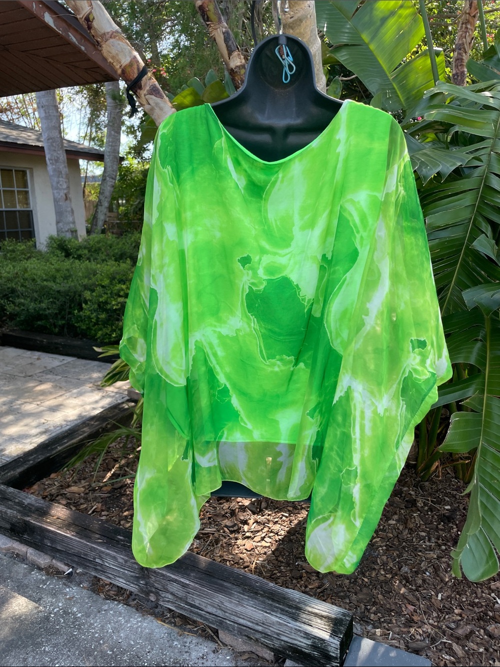 made in Italy, sheer calftan top over with attached tank